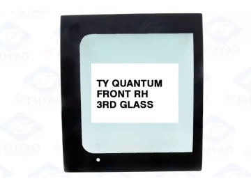 Sideglass Toyota Quantum Front RH 3rd Glass